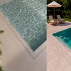 Grelha Externa Oculta Em Inox 304 Mozaik 10x100cm