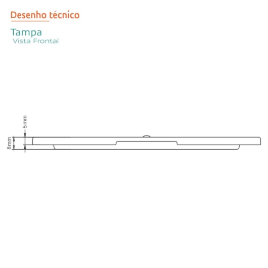Grelha Linear Novii Abre Fecha Polido Linear 15cm - Imagem principal - 998cbcd6-5c87-415d-a39e-fe664f7f3499