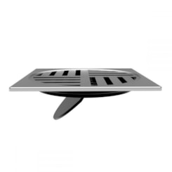 Grelha Quadrada 1790 C19 Inox Lorenzetti 10cm