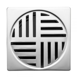 Grelha Quadrada 1790 C19 Inox Lorenzetti 10cm