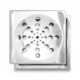 Grelha Quadrada com Fecho Caixa Romar 10cm - 08173ea9-670d-4105-aaf9-144b6c6b49f4