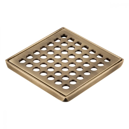 Grelha Quadrada De Latão Com Caixilho 1918 Ouro Velho Fani 10cm - Imagem principal - e899127a-9668-415d-8e18-cccaa24ee20d
