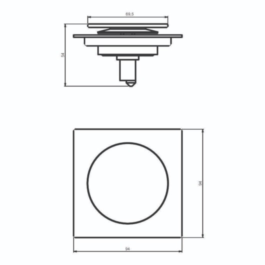 Grelha Quadrada De Pressão Inox 304 Dourado Matte Bl 10x10 - Imagem principal - 4d5dd51e-7e6d-435b-a85d-9051d662a4c0