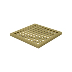 Grelha Quadrada Latão Com Caixilho 1919 D'Oro Vecchio Fani 15cm