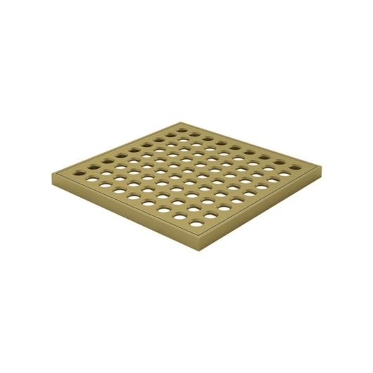Grelha Quadrada Latão Com Caixilho 1919 D'Oro Vecchio Fani 15cm - Imagem principal - e3ef564e-977d-4f77-8f75-f0d02efcf611