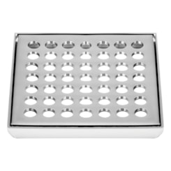 Grelha Quadrada sem Fecho e com Caixilho Cromado Fani 9,42cm