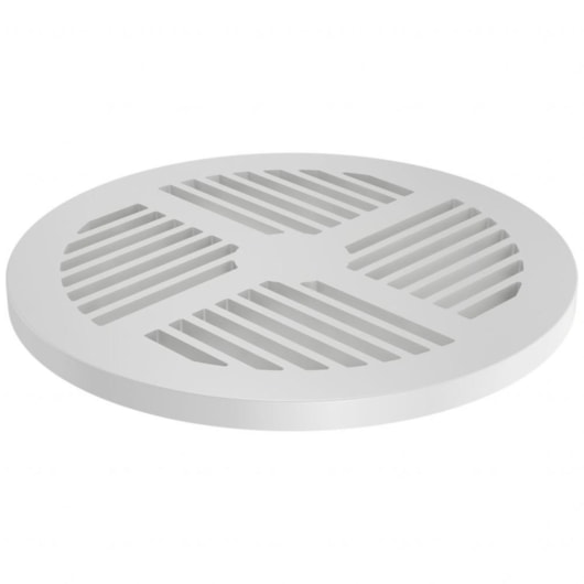 Grelha Redonda Branca Fortlev 15cm - Imagem principal - 77ffeffa-771a-4c6e-83b1-c90e02f0934f