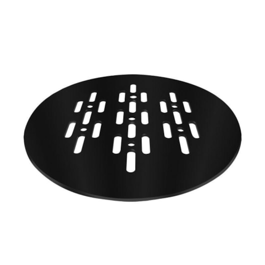 Grelha Redonda Elleve Black Matte Linear Acessórios 10x10cm  - Imagem principal - 0eb46491-e2c3-47ed-a288-a466604a4eaa