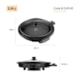 Grill Redondo Cook&Grill 40G0 Preto Mondial 127V 1270W - 8b27450b-2f7c-408f-9712-943a2a47572c