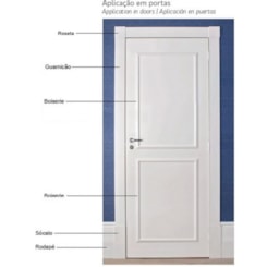 Guarnição Friso Branco Santa Luzia 70x240cm