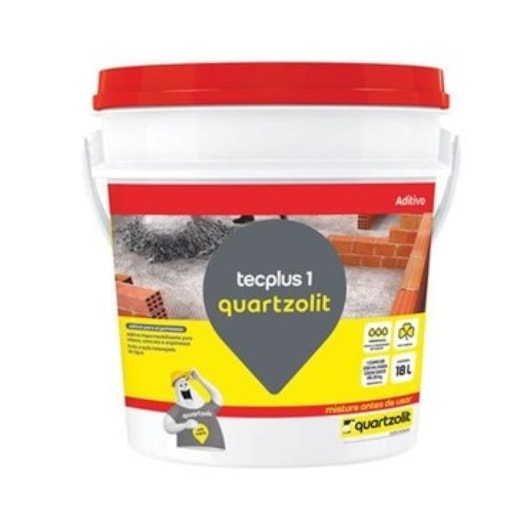 Impermeabilizante Aditivo Para Argamassa E Concreto Tecplus 1 18l Quartzolit - Imagem principal - 682a4228-cf6d-4361-94c4-d16a2abbfbf7