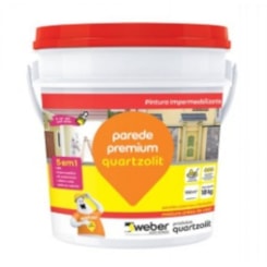 Impermeabilizante Para Parede Premium 18kg Cinza Quartzolit