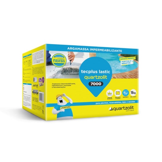 Impermeabilizante Tecplus Lastic 7000 Quartzolit 18kg - Imagem principal - f463c259-1905-4e4e-aea8-dcd2129009fe