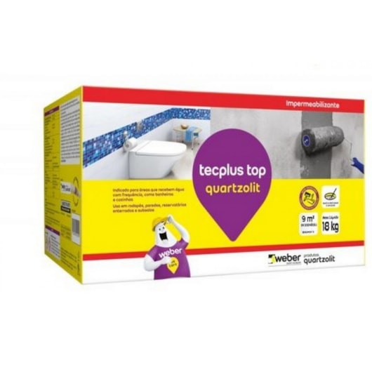 Impermeabilizante Tecplus Top 18kg Quartzolit - Imagem principal - f8eb9855-168d-4eea-8a2c-10994d128f1a