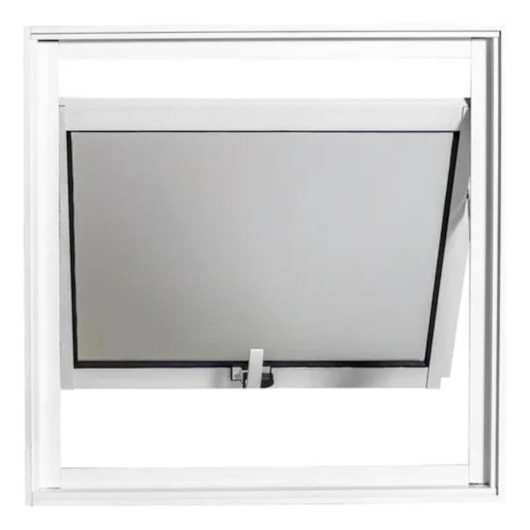 Janela De Alumínio Soft Max Com Vidro Mini Boreal Branco Mgm 60x60cm - Imagem principal - 79032c1f-32a5-4b4d-8dea-9e347725c178