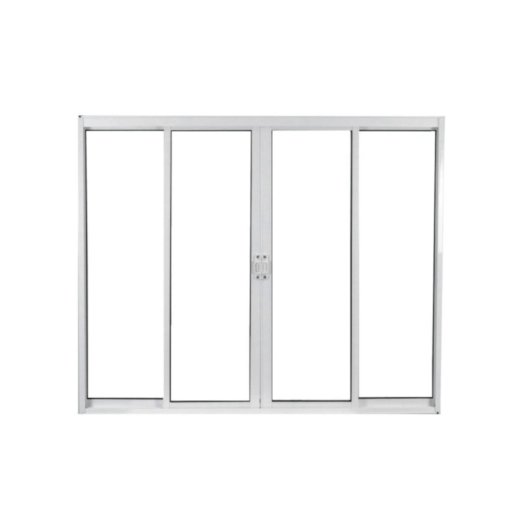 Janela De Correr Alumínio 4 Folhas Vidro Liso Branco MGM 100x200cm
