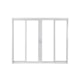 Janela De Correr Alumínio 4 Folhas Vidro Liso Branco MGM 100x200cm - c18952dd-7bcb-4263-8647-0cd1d09d1918