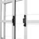 Janela De Correr Em Aço 4 Folhas Vidro Liso E Grade Quadrada Branco MGM 100x120x12cm - 96745115-3e3d-4afb-a761-579859165f33