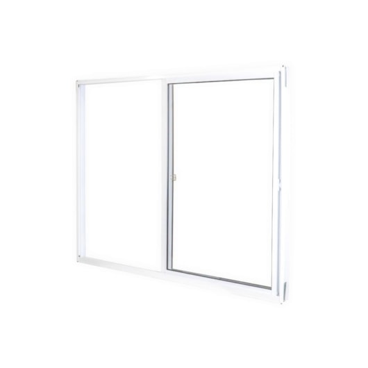 Janela De Correr Soft 2 Folhas Móveis Vidro Liso Embalagem Plástica Branco MGM 100x120cm - Imagem principal - 0eea49fd-0c7b-409f-868a-430a077cc22d