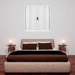 Janela Veneziana 4 Folhas Branco MGM 100x100cm