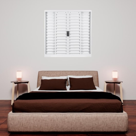 Janela Veneziana 4 Folhas Branco MGM 100x100cm - Imagem principal - 840cb10e-3f8d-4b73-a706-295511569d81