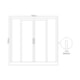 Janela Veneziana 4 Folhas Branco MGM 100x100cm - a32d8f53-9f1b-4902-99f9-04997a14b428