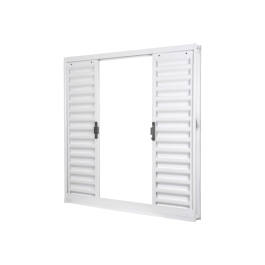 Janela Veneziana 4 Folhas Branco MGM 100x100cm - Imagem principal - 6f922a06-143f-41fe-82a9-3f458bc79397