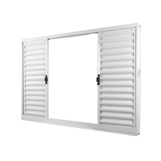 Janela Veneziana 4 Folhas Branco MGM  100x120cm - Imagem principal - 1431025d-e1ef-4933-8b05-cfa4e360c604