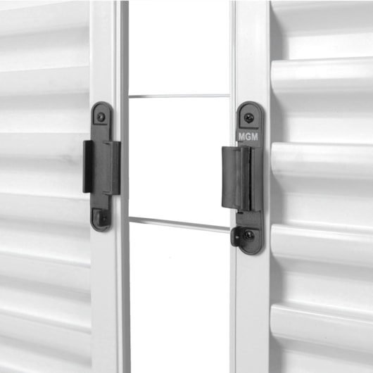 Janela Veneziana 4 Folhas Grade Quadriculada Branco MGM 100x120x7cm - Imagem principal - 23679024-83b6-484f-b7cd-a3a19cc73233