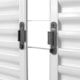 Janela Veneziana 4 Folhas Grade Quadriculada Branco MGM 100x120x7cm - 86e85440-85f0-4343-ad90-a8ab890349ec