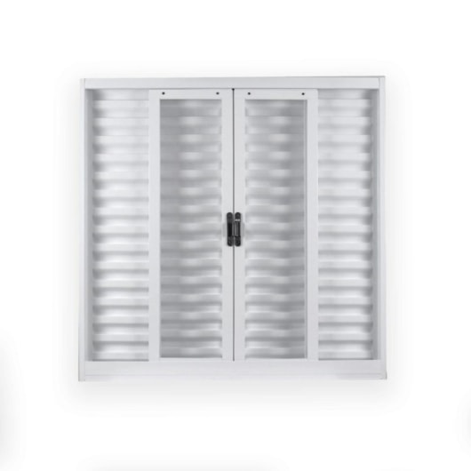 Janela Veneziana 6 Folhas Sem Vidro Aço Minas Sul Branco MGM 120x200x12cm - Imagem principal - fa8b18e5-6e8f-4d88-b0f5-a1ac5f034765