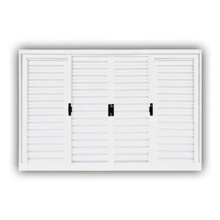 Janela Veneziana 6 Folhas Sem Vidro Branco MGM 120x200x12cm