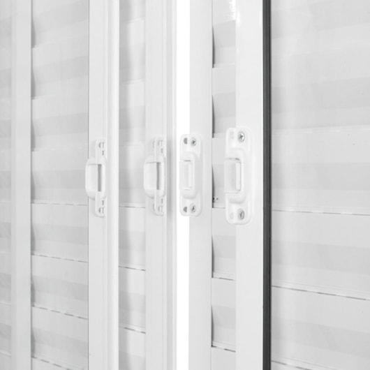 Janela Veneziana 6 Folhas Vidro Liso Alumínio Soft Branco MGM 120x150cm - Imagem principal - 7d522d50-3673-410e-9eb9-e8836ba72e9b