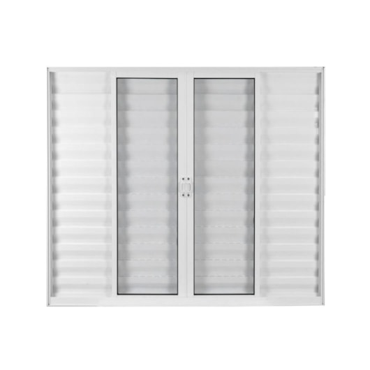 Janela Veneziana  De Alumínio 6 Folhas Vidro Liso Soft Branco Mgm 120x200cm - Imagem principal - 9990986c-530a-4dc4-bf9b-afb50cc97ad7
