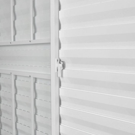 Janela Veneziana De Correr 3 folhas e 1 Fixa Com Grade Vidro Soft Branco MGM 100x120cm - Imagem principal - 8c29a12f-690f-41c1-9457-9d198851ba28