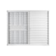 Janela Veneziana De Correr 3 folhas e 1 Fixa Com Grade Vidro Soft Branco MGM 100x120cm - d5f9a79e-2a6d-4619-bddf-e1c3f3a2b9d0