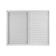 Janela Veneziana De Correr 3 folhas e 1 Fixa Vidro Liso Soft Plus Branco MGM 100x150cm - 342995b2-a5d0-419e-8662-883251472feb