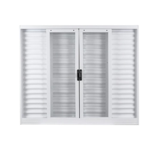 Janela Veneziana Ecoflex 3 Folhas Vidro Em Aço Minas Sul Branco MGM 120x150xcm - Imagem principal - 7fb9c882-5763-43ce-8d84-faa3f14e651c