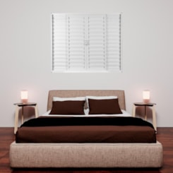 Janela Veneziana Soft Plus 4 Folhas Grade Branco MGM  100x100 cm