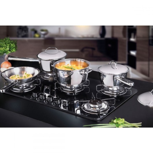 Jogo De Panelas Em Inox Allegra Com 4 Peças Tramontina - Imagem principal - f3b72e41-430d-49e4-b7a0-00bf3bc7055f