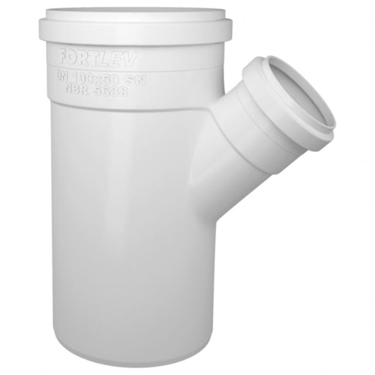 Junção De Redução Esgoto Sn Fortlev 10x5cm - Imagem principal - e35c21db-8d56-4af5-a6ea-8ba84a038a23