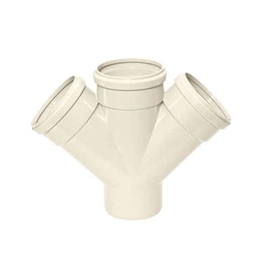 Junção Dupla Para Esgoto Amanco 10x10cm - Imagem principal - 0238c49c-2dae-4f28-9e53-e1efce1e9f79
