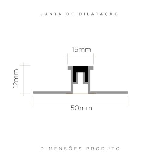 Junta De Dilatação P/ Piso Black Alumínio E Borracha Viscardi 2,5 m - Imagem principal - 28b0f178-67f3-4e66-a3bd-c6d3216561c3