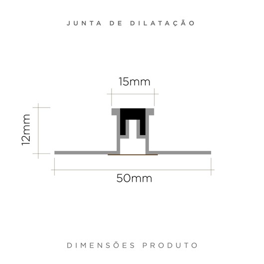 Junta De Dilatação P/ Piso Black Alumínio E Borracha Viscardi - Imagem principal - 2aaa5b58-e12b-4654-b7a5-acfa61ba147c