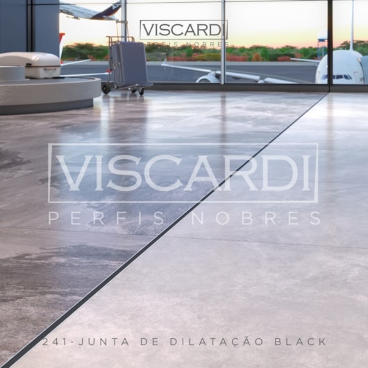 Junta De Dilatação P/ Piso Black Alumínio E Borracha Viscardi - Imagem principal - 2033dff6-7046-4910-b8c4-66ccac6bff35