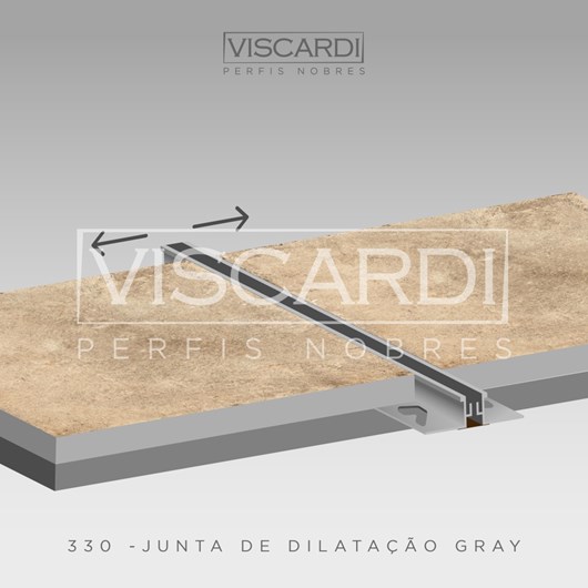 Junta De Dilatação P/ Piso Gray Alumínio E Borracha Viscardi - Imagem principal - ddabbf18-0a0a-44f2-b2f9-2ad93477423b