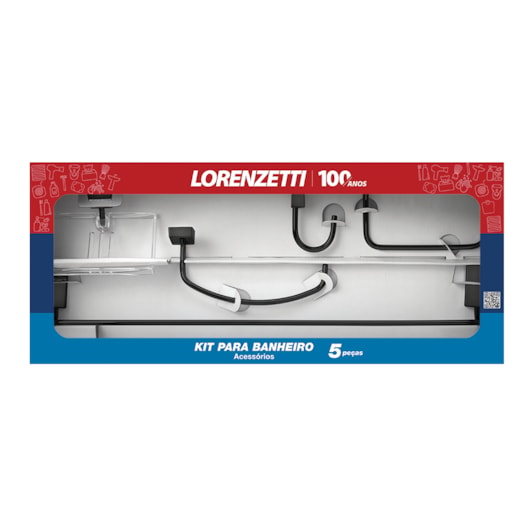 Kit Acessórios 5 Peças Lorenway 2000 B30 Black Lorenzetti - Imagem principal - ee827f83-7fd6-4b7d-ad5d-1344d6bcf3ce