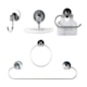 Kit Acessórios Para Banheiro Alumínio Stylo Com 5 Peças Sicmol - ddd270db-dc53-4d73-8d63-760031fbc035