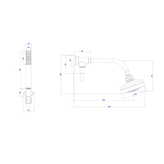 Kit Acqua Plus Com Flexível PVC Black Noir Deca - Imagem principal - 4335e779-df1e-4259-b72b-8671eb409baa