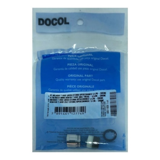 Kit Arejador Rosca Externa Tt M18x1 Docol - Imagem principal - 53439317-4ec7-444c-b3a9-7c8b0375963c
